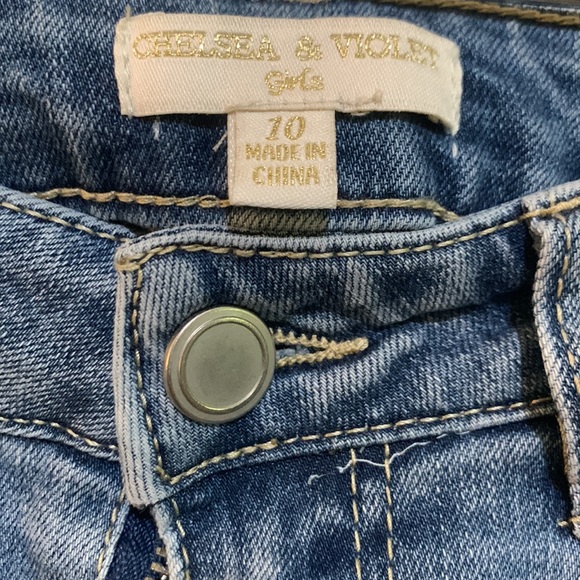 Girls capris blue jeans  skinny fit - Picture 4 of 7